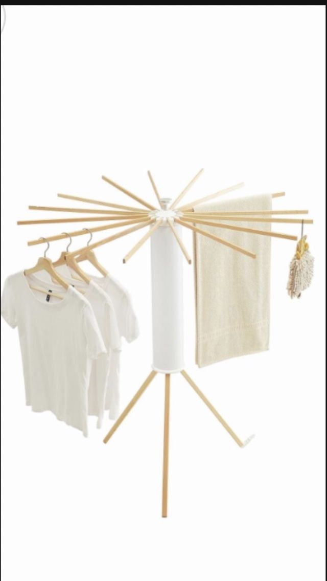 JOOM Tripod Clothes Drying Rack, Garment Rack Portable and Foldable Space Saving Laundry Drying Rack - Drying Rack Clothing Floor Folding Balcony Bedr