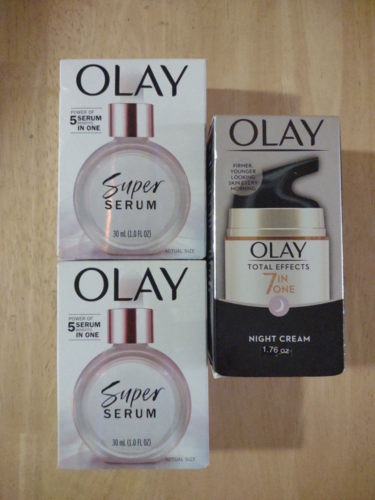 Olay 2 Super Serum & 1 Total Effects Night Cream