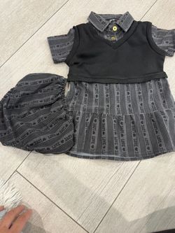 Baby Girl 2-Piece Dress and Hat Set Size 24 M