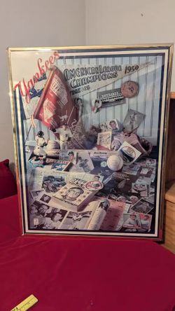 YANKEES 1950 AMERICAN LEAGUE CHAMPIONSHIP POSTER
