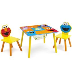 Children Sesame Street Wood Kids Table and chair