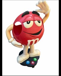 M&M's Red Character Display Figure On Wheels M&M Character 41"