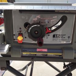 Craftsman 10.5 in portable table saw with everything it came with