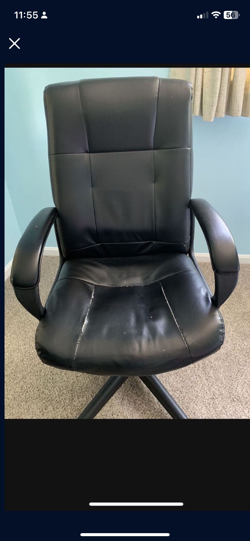 Office Chair, Adjustable, Black for Sale in Louisville, KY - OfferUp