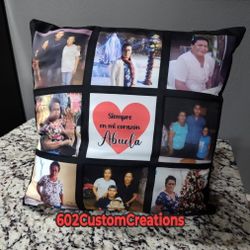 Personalized Pillow - Birthday Gift For Wife Mom Daughter Grandma Nana Grandkids Baby Wedding Gift Engagement Anniversary Custom Memorial Pillows