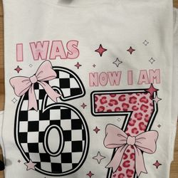 6-7 Birthday Custom T Shirt 