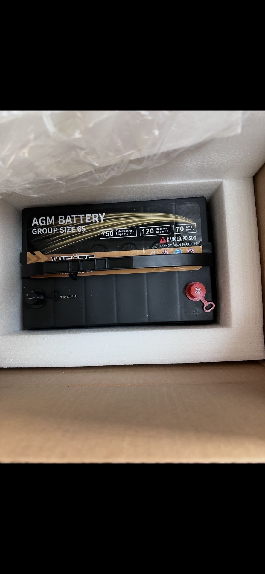 2 Group 65 AMG Batteries 