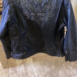 Leather Harley Davidson Jacket
