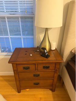 Beautiful wooden nightstand set