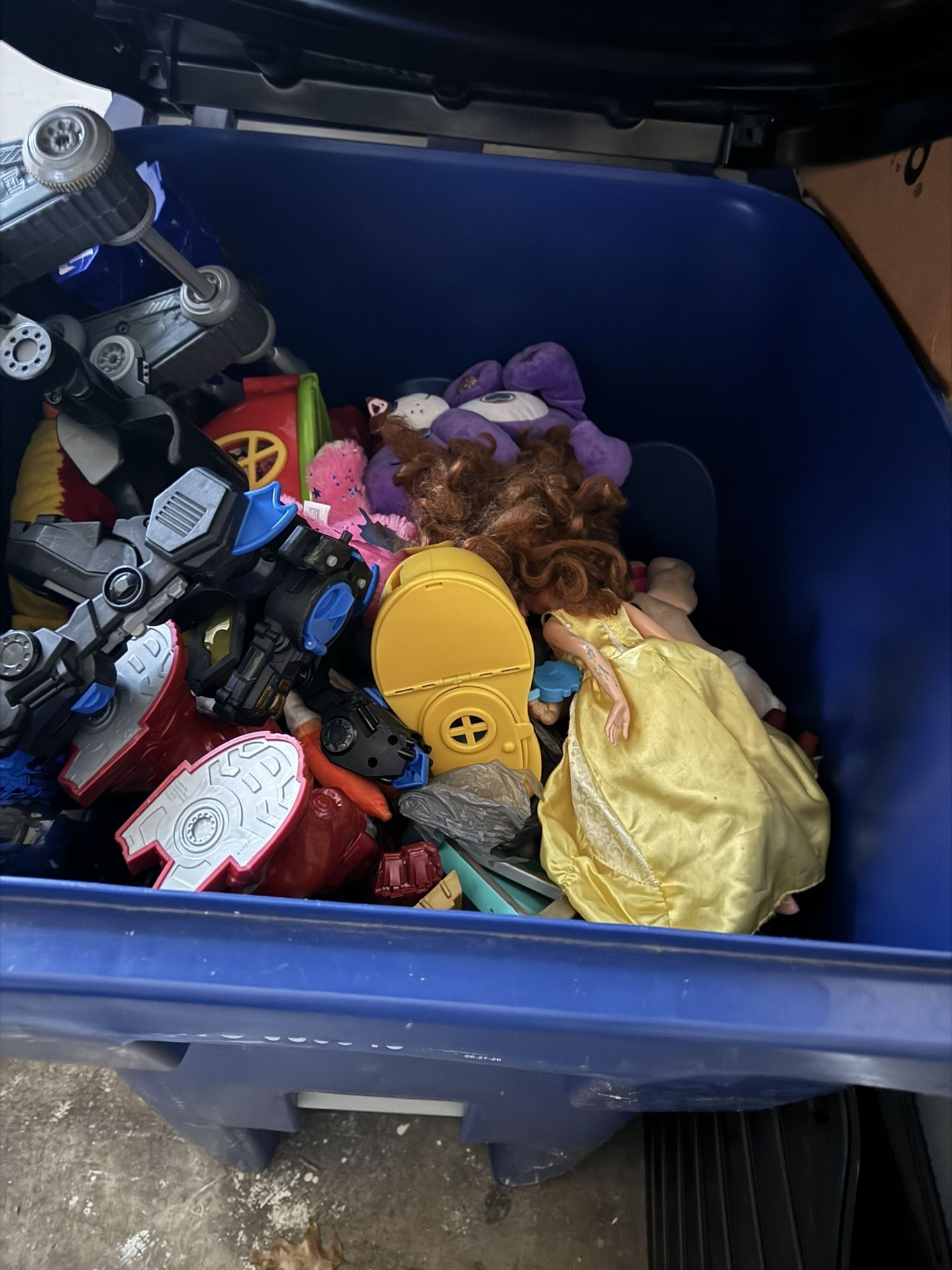 Trash Bin Full Of Toys