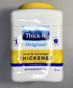 Thick-It Food and Beverage Thickener Powder opened 36oz