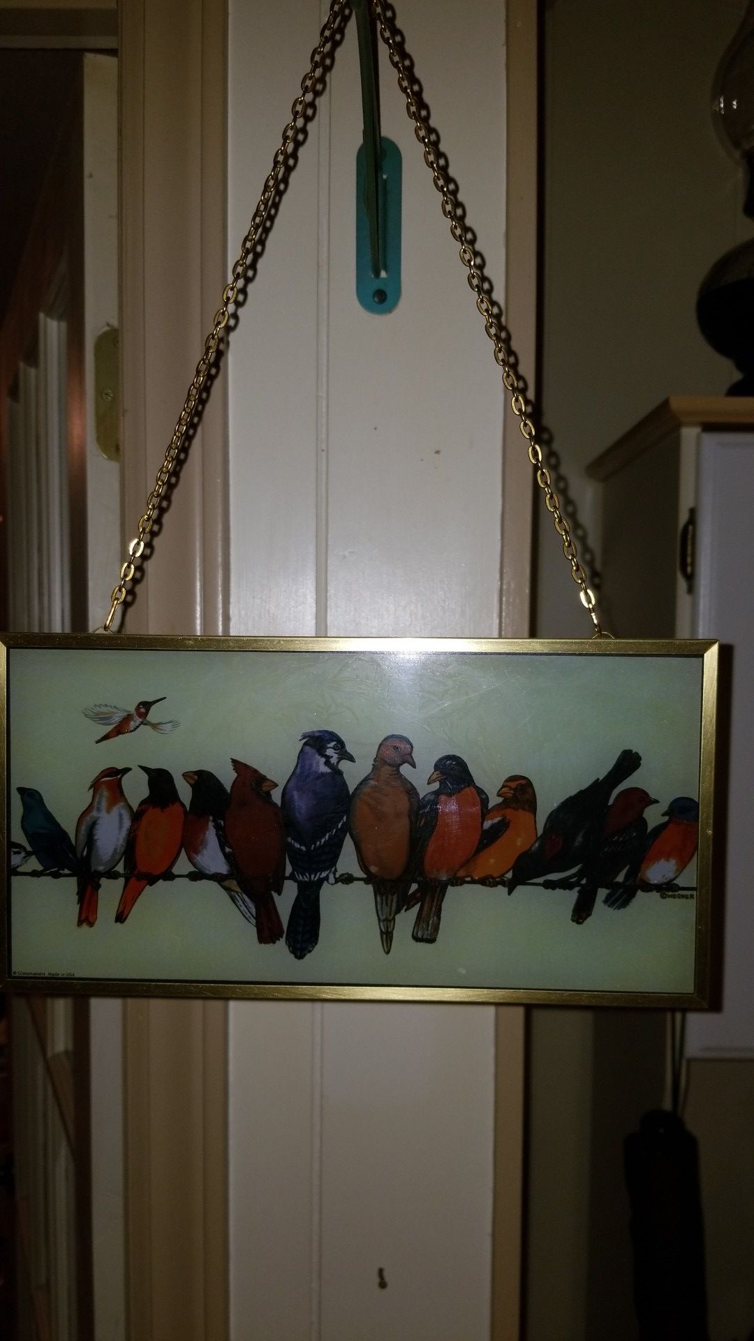 Vintage Glassmasters Chorus Line Suncatcher with original box and papers