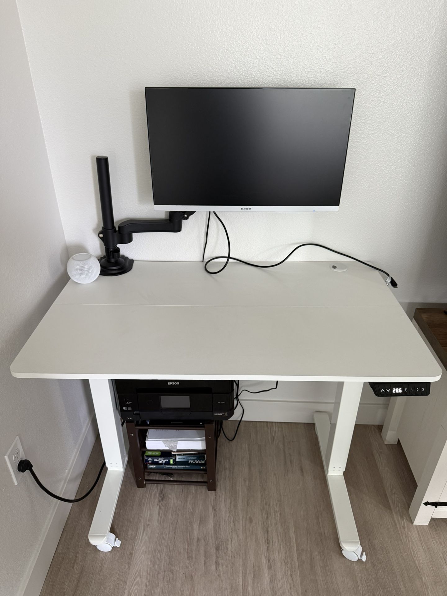 Samsung External Monitor & Standing Desk For Sale