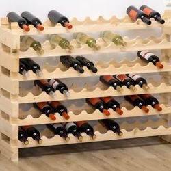 Wood Wine Rack 72 Bottles