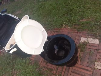 Used In Good Shape Black American Standard Toilet