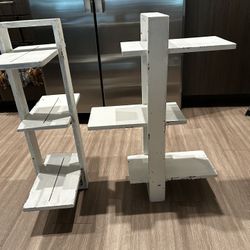 Twin Wooden Shelves 