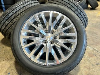 4x 22x9 OEM 2025 GMC Yukon Denali Chevy Silverado Tahoe High Country Wheels Tires 100% 275/50/22