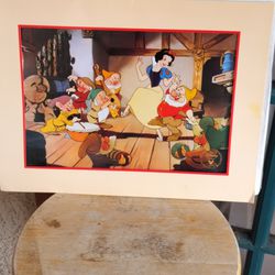 Snow White And The Seven Dwarfs Lithograph 1994