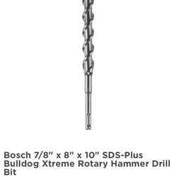 Bosch Bulldog Xtreme 7/8”X10” SDS Plus Hammer Drill Bit HCFC2244D