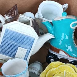 Tea Party Pots And Glasses