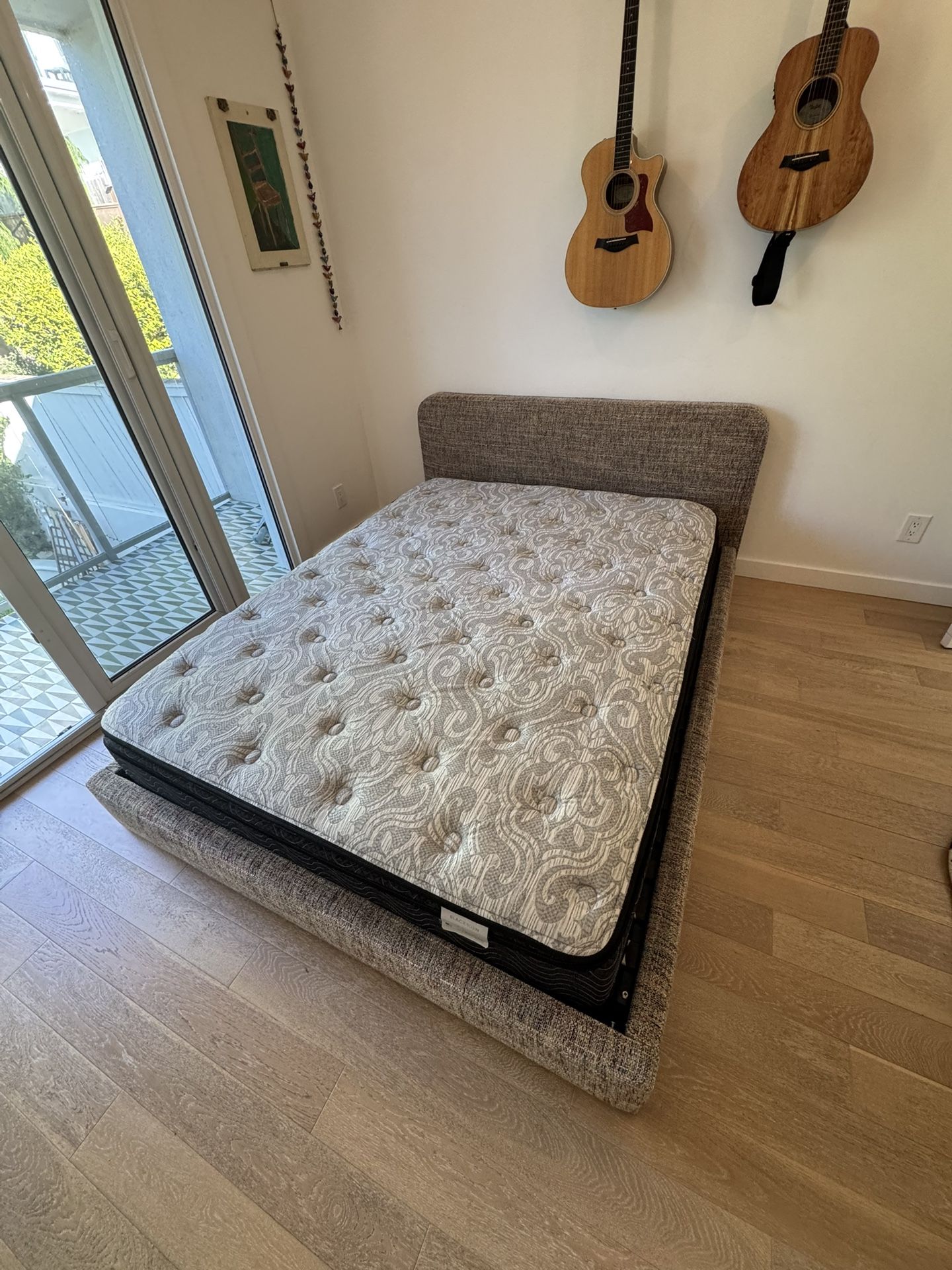 Modern Bed with Frame - Great Condition!