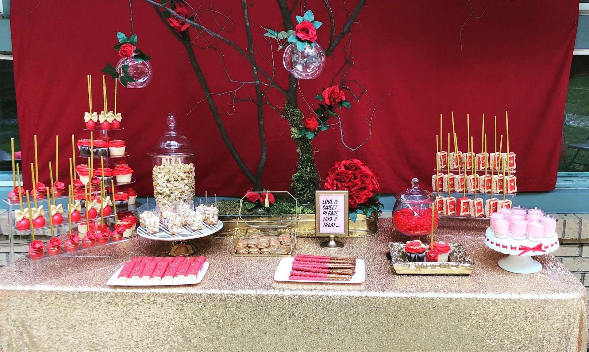 Candy bar, party decor