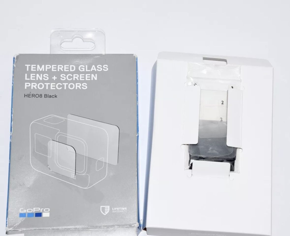 GoPro tempered glass lens + screen protectors HERO8 black