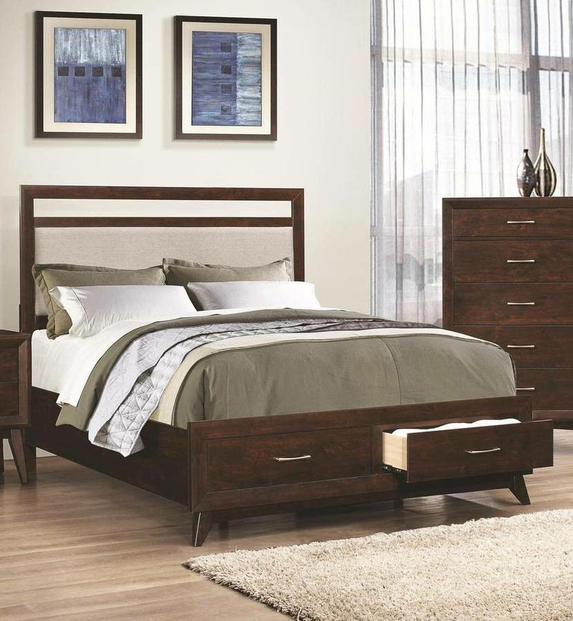 Brand New Modern Queen or King Size Platform Bed with Storage Drawers
