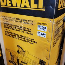 Dewalt Table Saw $299
