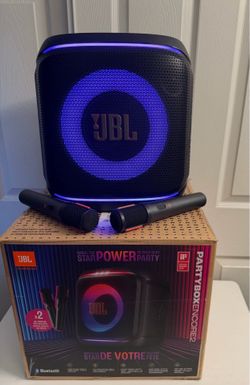JBL PARTYBOX ENCORE 2 WITH 2 WIRELESS MICROPHONES 🎤 🎤