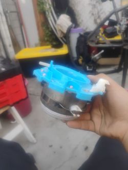 Electric Motor with Blue Plastic Mount