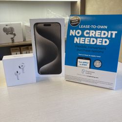 Refurbished iPhone 15 Pro max255 GB w/AirPods 4