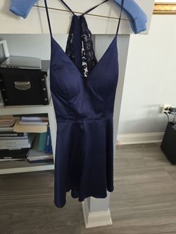 Blue dress