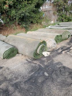 Artificial grass recycled