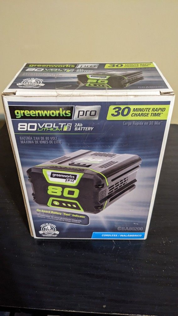 Greenworks Pro 80v Lithium 2ah Battery 
