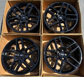 18” Ford Explorer factory wheels rims gloss black new