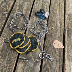 ๐ Dog Training Bundle โ 2 Prong Collars, Clickers & Bark Busters Pads