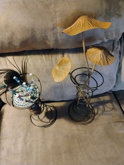 Rustic vintage bed spring art