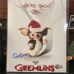 New Gremlins Director Joe Dante Autographed 8x10 
