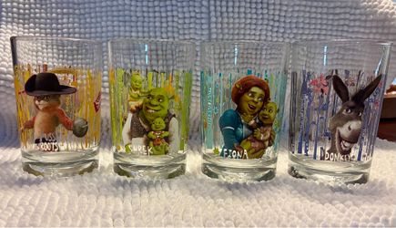 Shrek & Fiona Character Glasses - Green and Teal