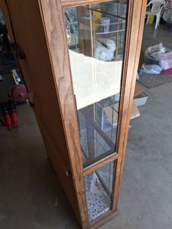 China cabinet with light