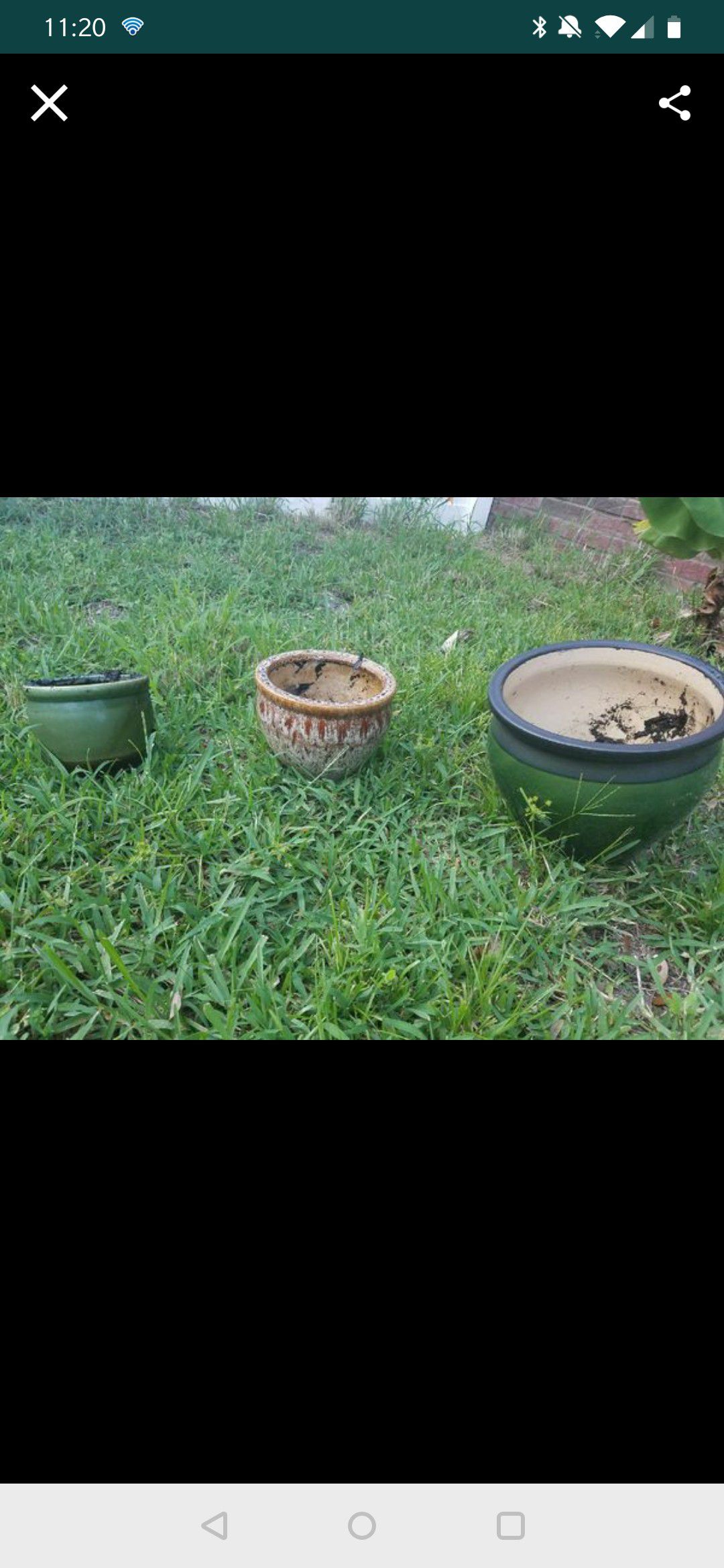 Garden flower pots Ceramic