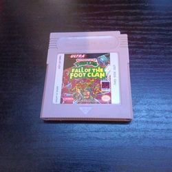 TMNT Fall Of The Foot Clan Gameboy Game