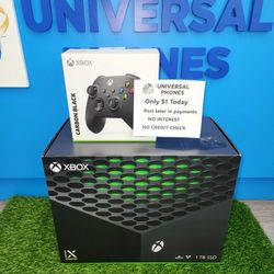 MICROSOFT XBOX SERIES X 1TB GAMING CONSOLE NEW IN BOX $1 DOWN TODAY REST IN PAYMENTS.NO CREDIT CHECK 