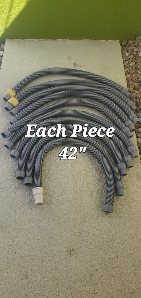 Pool Hose 9 Pieces / 42" Each Sold As 1 Lot