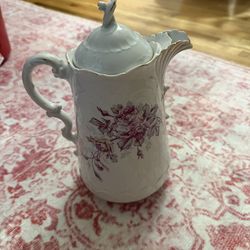 vintage JCT Porcelain coffee pot