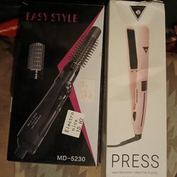 Easy Style,Hair Styler and Osiworks Press,Vibratory & Digital Hair Straightener 