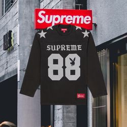 Supreme x Playboy L/S football top Large