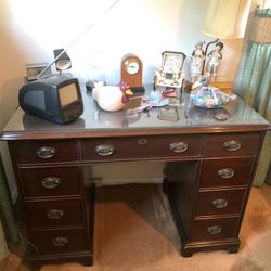 Vintage Desk / Vanity W/ Glass Top $275 OBO!