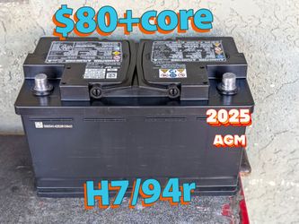 AGM Car Battery Group Size 94r/h7